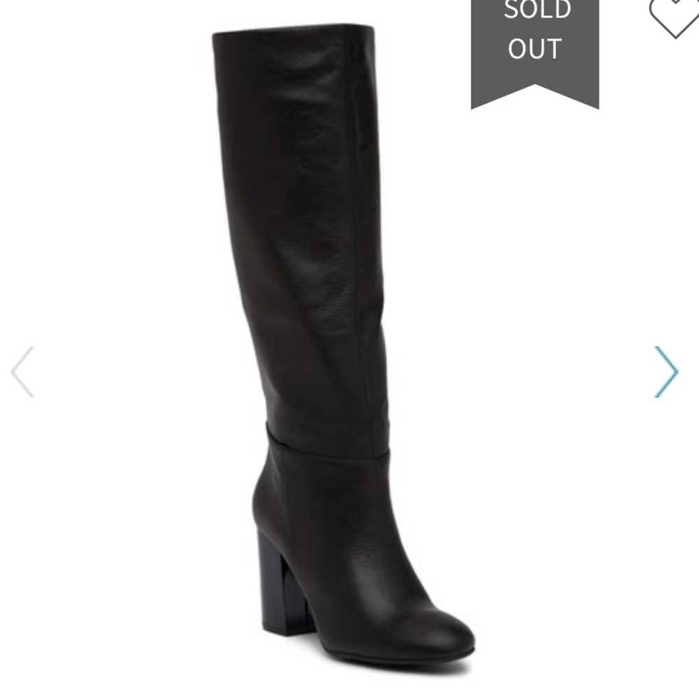 Kenneth Cole pull on tall leather boot